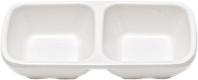 Matte double Sauce dish